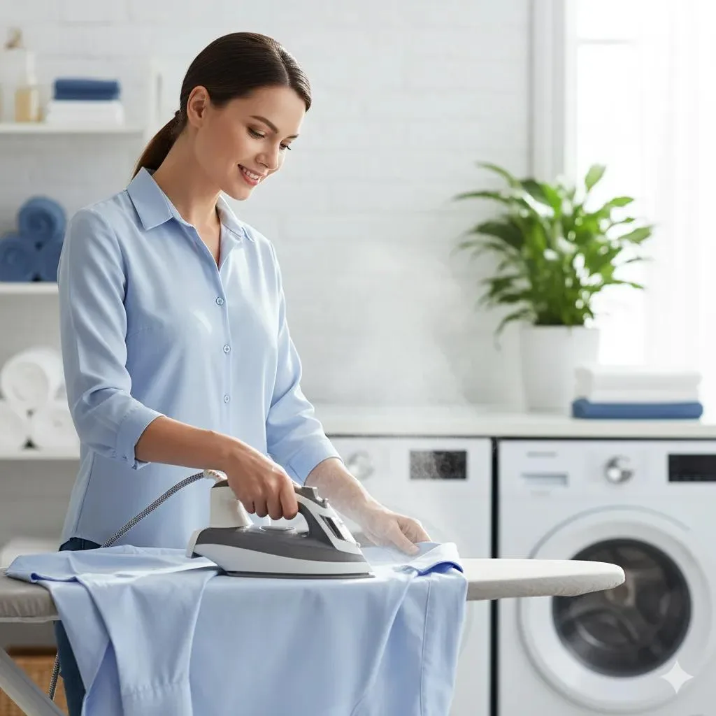 Repassage et pliage du linge